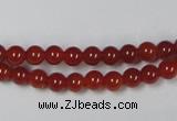 CAG7856 15.5 inches 4mm round red agate beads wholesale