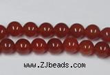 CAG7857 15.5 inches 6mm round red agate beads wholesale