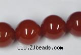 CAG7858 15.5 inches 20mm round red agate beads wholesale