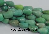 CAG7876 15.5 inches 8*10mm faceted teardrop grass agate beads