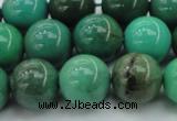 CAG7907 15.5 inches 14mm round grass agate beads wholesale