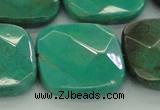 CAG7919 15.5 inches 35*35mm faceted square grass agate beads