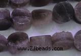 CAG8431 15.5 inches 12mm coin grey druzy agate gemstone beads