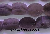 CAG8441 15.5 inches 10*14mm oval grey druzy agate gemstone beads