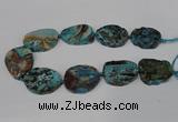 CAG8549 15.5 inches 30*40mm - 35*45mm freeform ocean agate beads