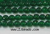 CAG8582 15.5 inches 6mm faceted round green agate gemstone beads