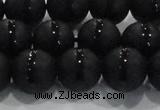 CAG8677 15.5 inches 10mm round matte tibetan agate gemstone beads