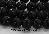 CAG8680 15.5 inches 6mm round matte tibetan agate gemstone beads