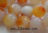 CAG869 15.5 inches 16mm faceted round agate gemstone beads