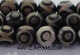 CAG8702 15.5 inches 10mm round matte tibetan agate gemstone beads