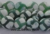 CAG8722 15.5 inches 10mm round matte tibetan agate gemstone beads