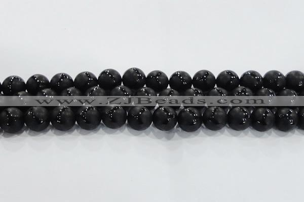 CAG8738 15.5 inches 16mm round matte tibetan agate gemstone beads