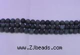 CAG8880 15.5 inches 4mm round matte moss agate beads