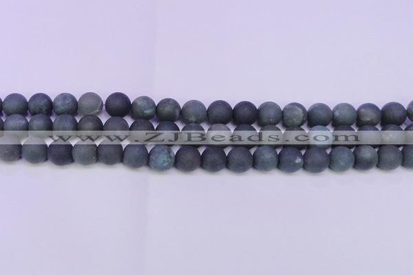CAG8880 15.5 inches 4mm round matte moss agate beads