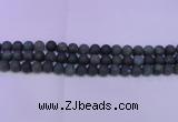 CAG8882 15.5 inches 8mm round matte moss agate beads