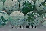 CAG9012 15.5 inches 16mm faceted round fire crackle agate beads