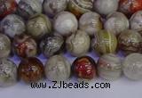 CAG9111 15.5 inches 6mm round Mexican crazy lace agate beads