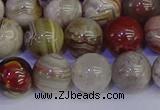 CAG9114 15.5 inches 12mm round Mexican crazy lace agate beads