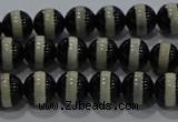 CAG9132 15.5 inches 6mm round tibetan agate beads wholesale