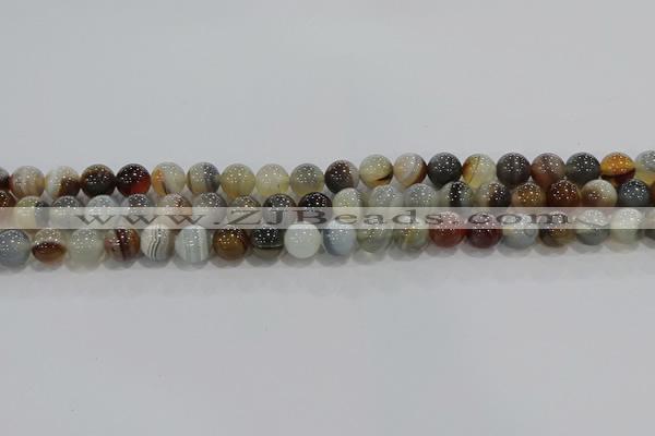 CAG9149 15.5 inches 8mm round line agate beads wholesale