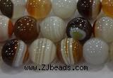 CAG9157 15.5 inches 10mm round line agate beads wholesale