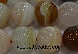 CAG9160 15.5 inches 16mm round line agate beads wholesale