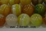 CAG9166 15.5 inches 12mm round line agate beads wholesale