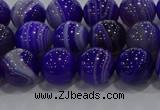 CAG9171 15.5 inches 8mm round line agate beads wholesale