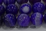 CAG9173 15.5 inches 12mm round line agate beads wholesale