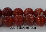 CAG9177 15.5 inches 6mm round line agate beads wholesale