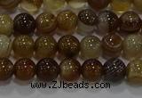 CAG9193 15.5 inches 6mm round line agate gemstone beads