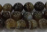 CAG9203 15.5 inches 8mm round line agate gemstone beads