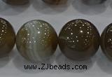 CAG9208 15.5 inches 18mm round line agate gemstone beads