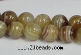 CAG939 16 inches 12mm round madagascar agate gemstone beads