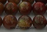 CAG9394 15.5 inches 12mm round red moss agate beads wholesale