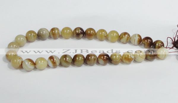 CAG940 16 inches 14mm round madagascar agate gemstone beads