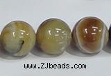 CAG942 16 inches 18mm round madagascar agate gemstone beads