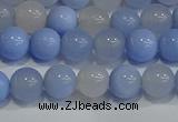 CAG9446 15.5 inches 6mm round blue agate beads wholesale