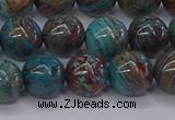 CAG9473 15.5 inches 8mm round blue crazy lace agate beads