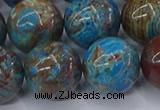 CAG9477 15.5 inches 16mm round blue crazy lace agate beads