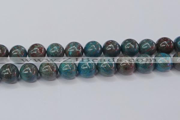CAG9478 15.5 inches 18mm round blue crazy lace agate beads