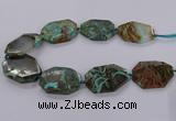 CAG9531 15.5 inches 35*45mm - 40*50mm freeform ocean agate beads