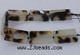 CAG9535 15.5 inches 35*55mm rectangle grey agate gemstone beads