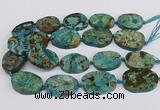 CAG9551 15.5 inches 25*35mm - 35*40mm freeform ocean agate beads