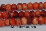 CAG9571 15.5 inches 4*6mm faceted rondelle crazy lace agate beads