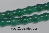 CAG959 15.5 inches 9*11mm vase-shaped green agate gemstone beads