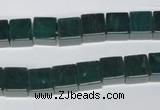 CAG961 15.5 inches 8*8mm cube green agate gemstone beads wholesale