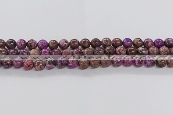 CAG9641 15.5 inches 8mm round ocean agate gemstone beads wholesale