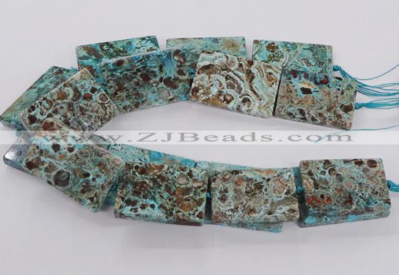 CAG9697 15.5 inches 30*45mm - 35*50mm rectangle ocean agate beads