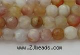 CAG9718 15.5 inches 4mm faceted round colorful agate beads